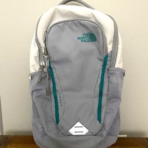 North Face Vault Gray & White backpack